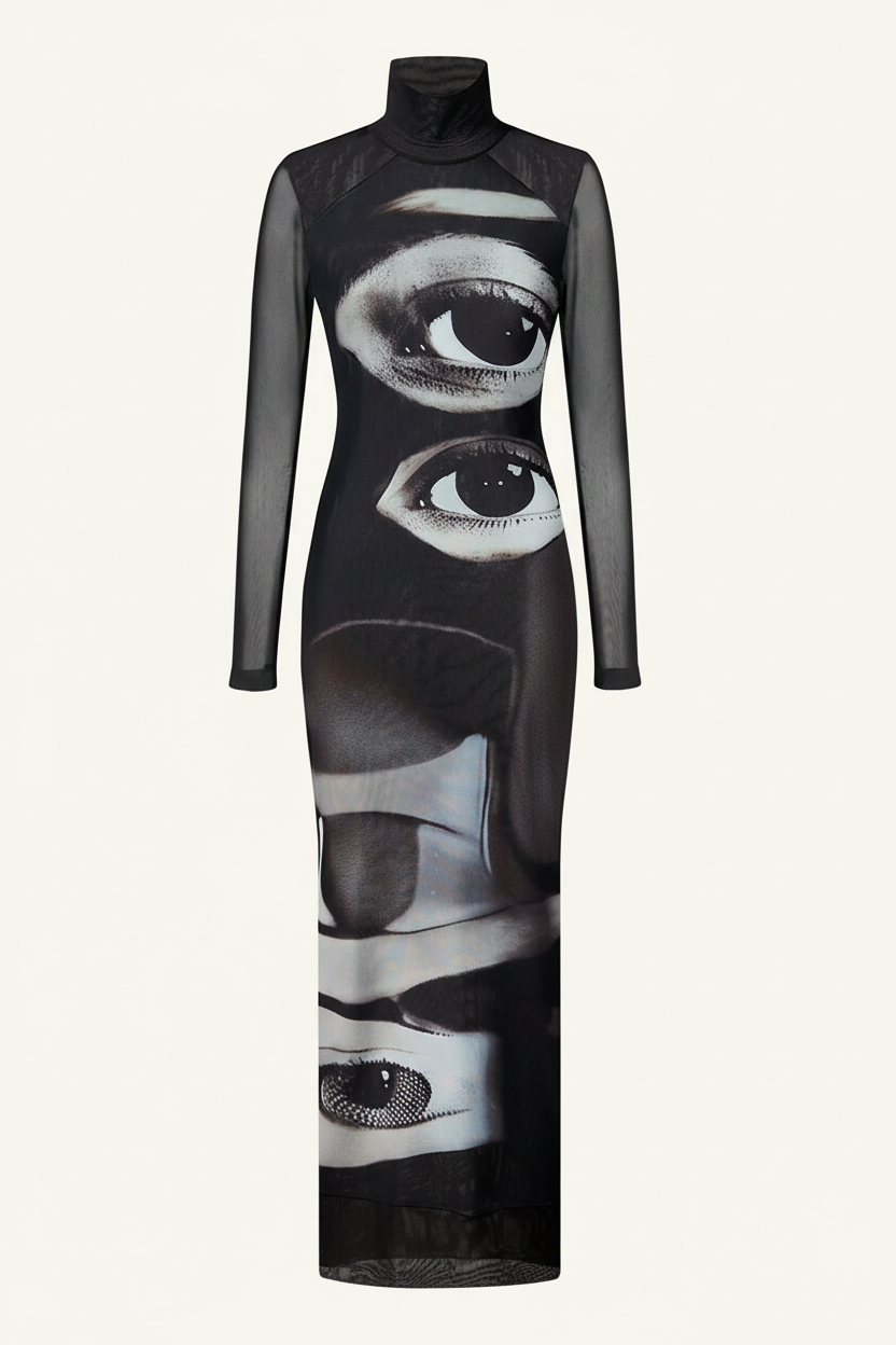OCULUS Maxi Dress-dress-SAINT CHIC