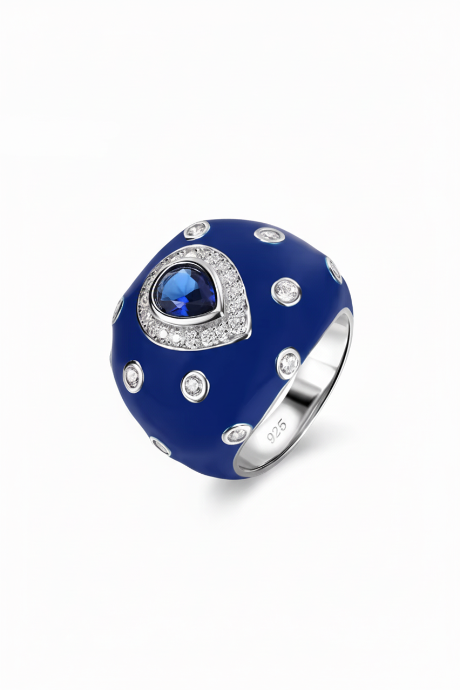 ORACLE Enamel Dome Cocktail Ring-ring-SAINT CHIC