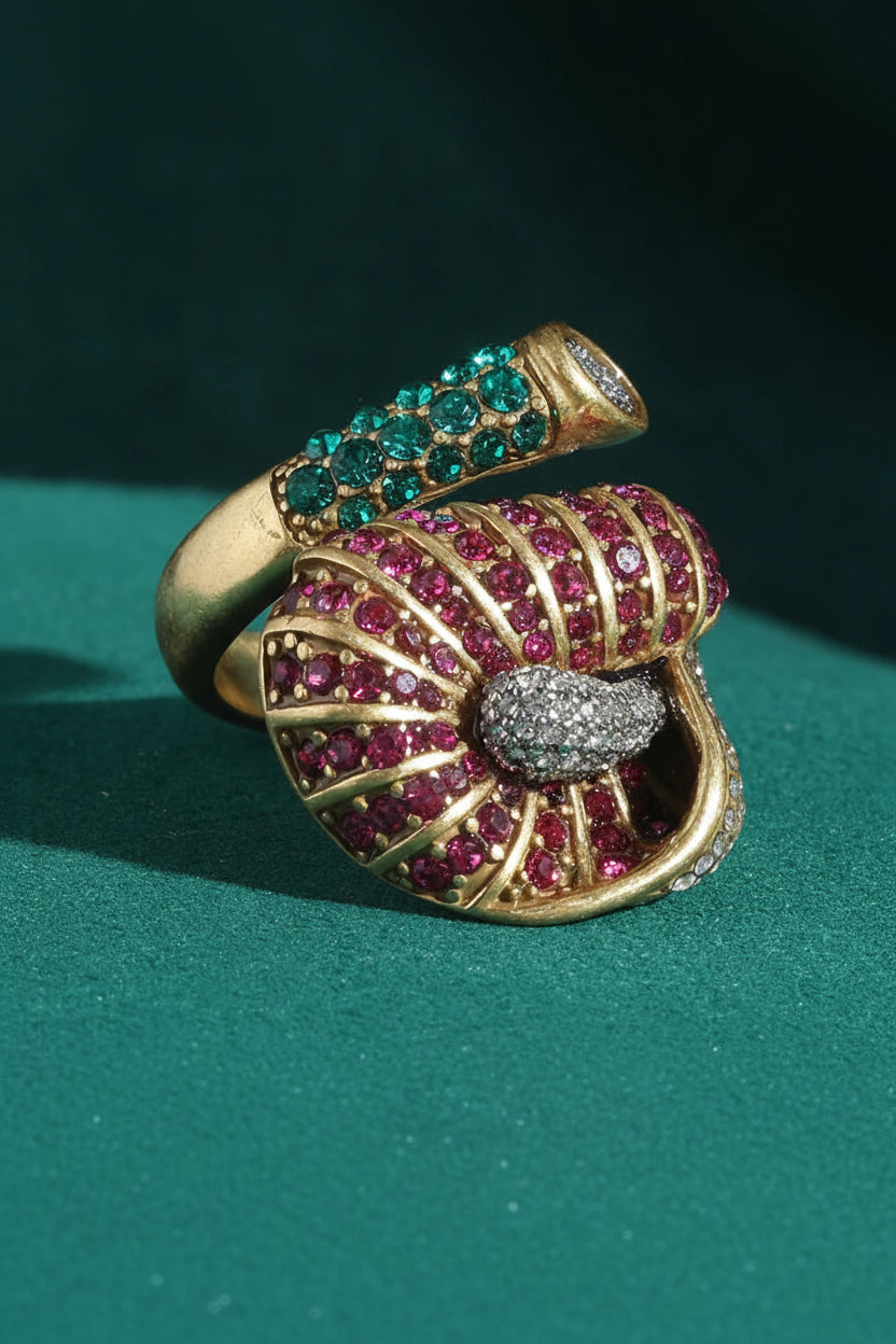 PARADISO Rhinestone Cocktail Ring-ring-SAINT CHIC