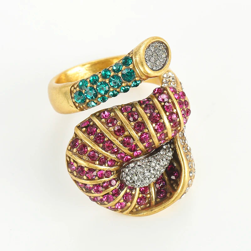 PARADISO Rhinestone Cocktail Ring-ring-SAINT CHIC