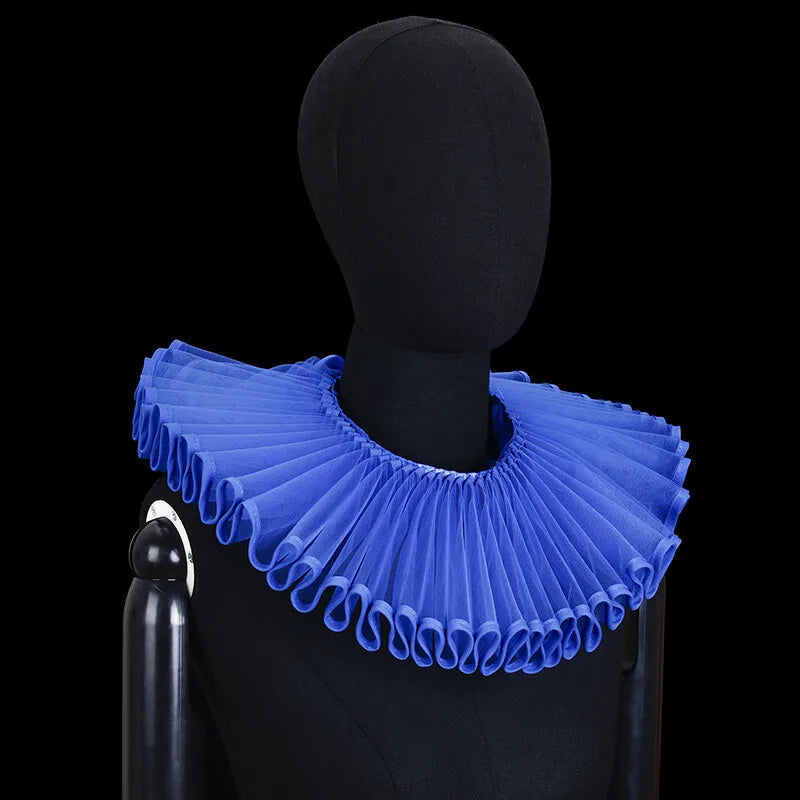 PLEAT DRAMA Mesh Ruffle Collar-Collar-SAINT CHIC