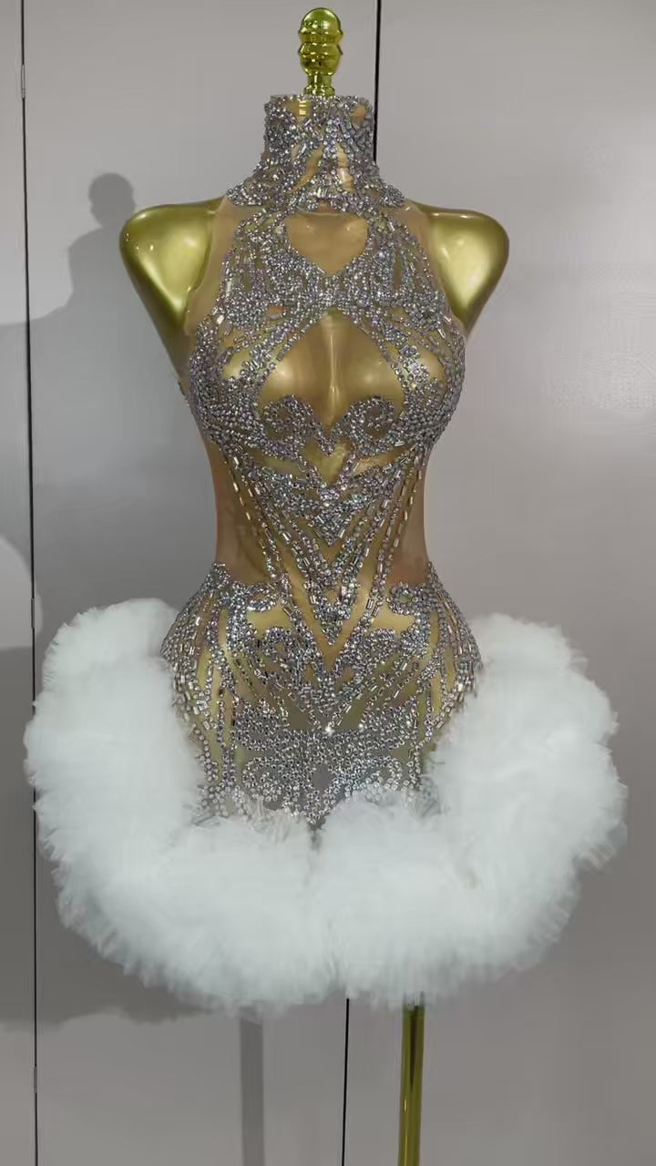 ICE SWAN Mini Dress