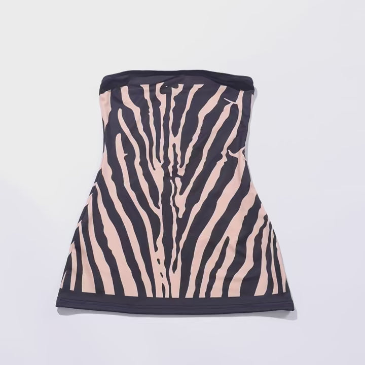 ZEBRA ILLUSION Mini Dress