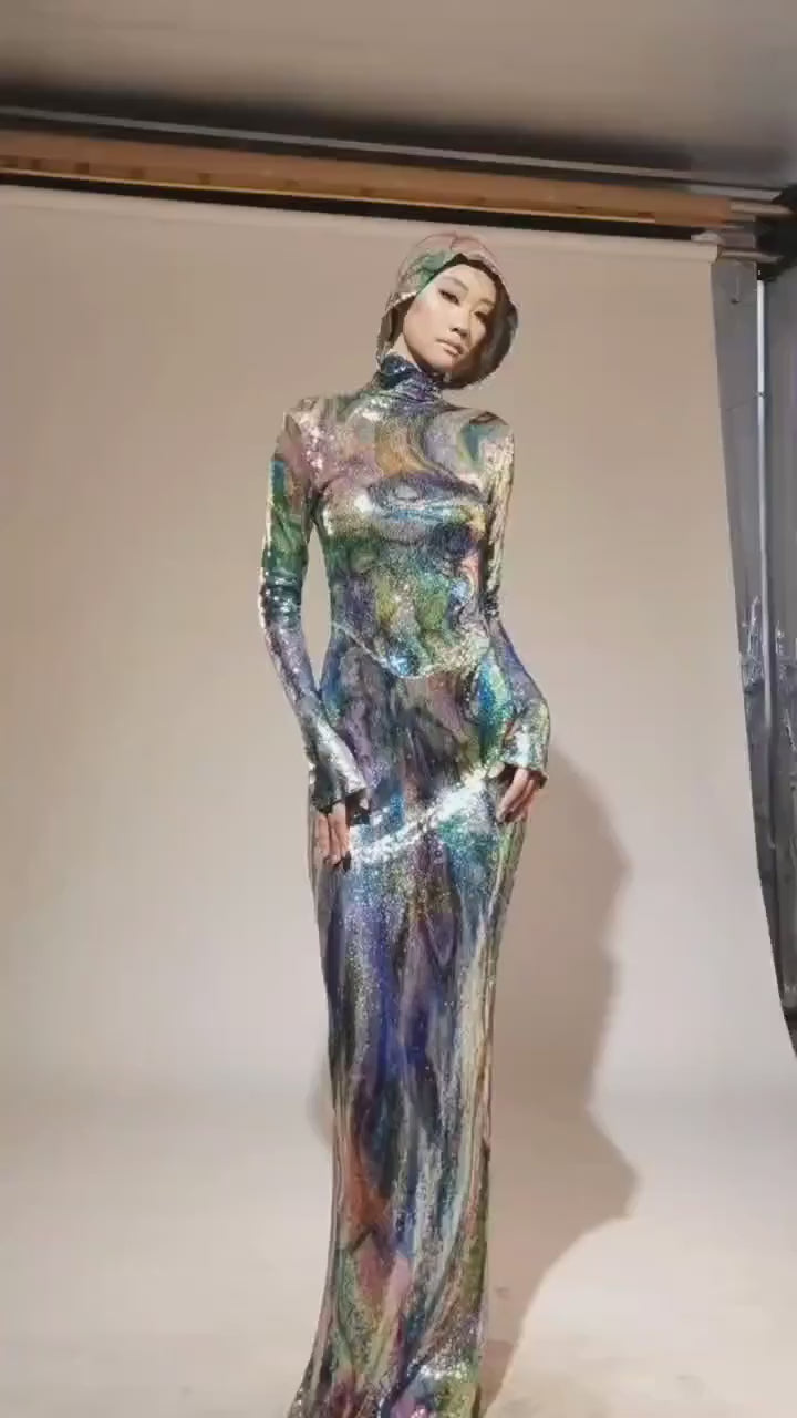 PRISMATIC Maxi Gown