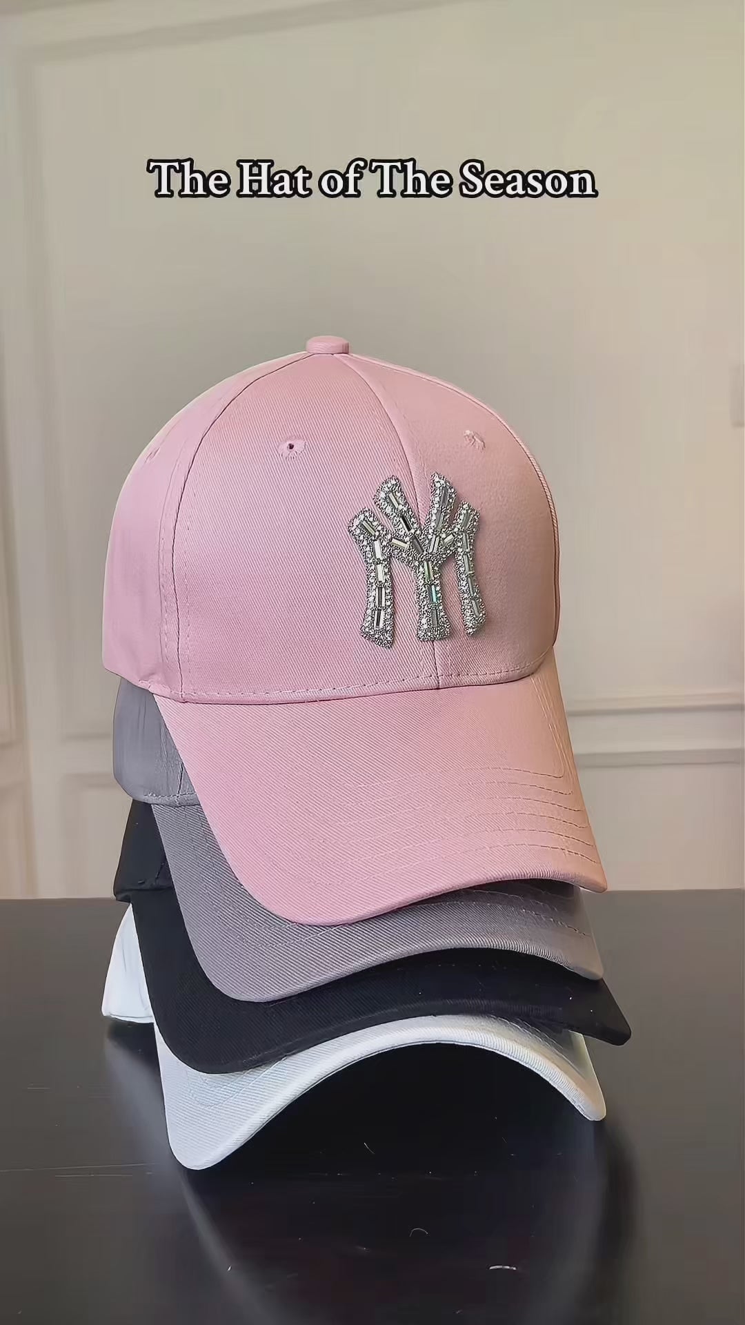 MY CITY Crystal Logo Structured Cap
