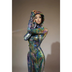 PRISMATIC Maxi Gown-dress-SAINT CHIC