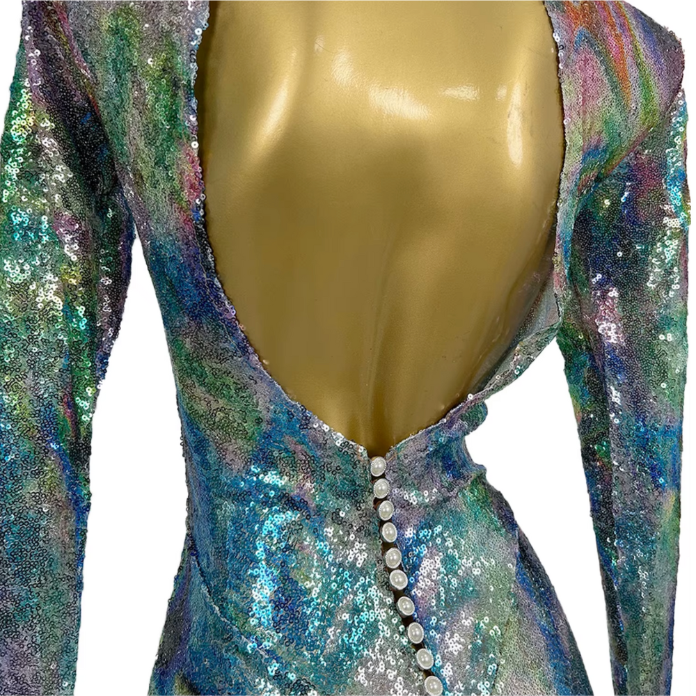 PRISMATIC Maxi Gown-dress-SAINT CHIC