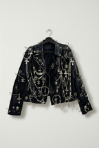 RELIC CROSS Chain Moto Jacket-jacket-SAINT CHIC
