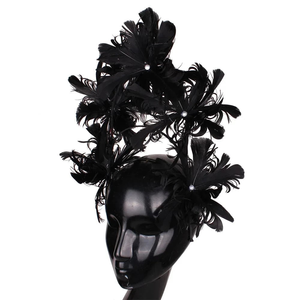 SAINT CHIC hair accessory Black BOUQUET Headband