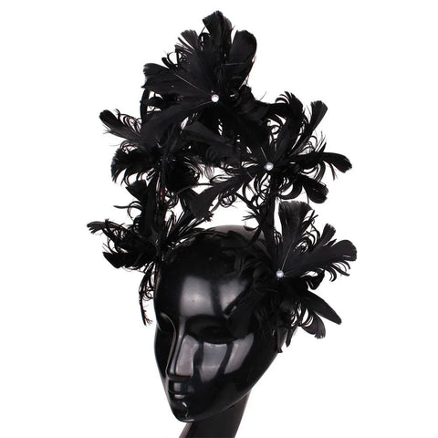 SAINT CHIC hair accessory Black BOUQUET Headband