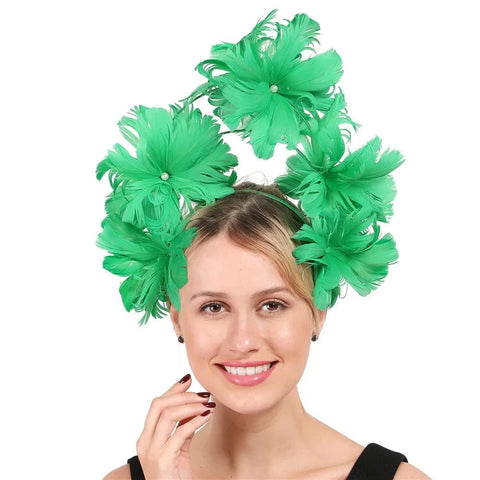 SAINT CHIC hair accessory Green BOUQUET Headband