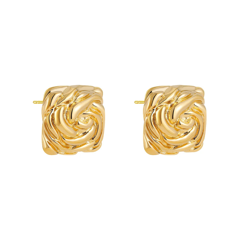 SCULPTURA Vintage Twist Earrings-Earrings-SAINT CHIC
