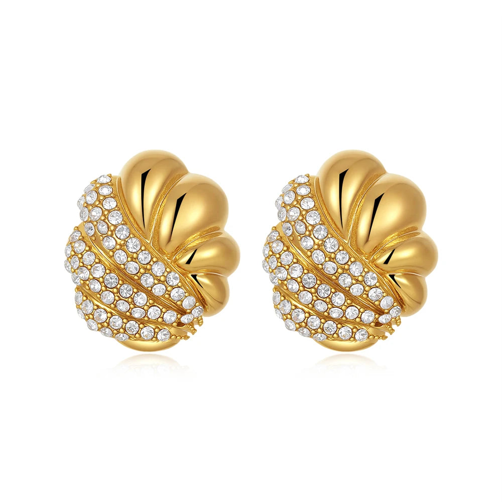 SCULPTURA Vintage Twist Earrings-Earrings-SAINT CHIC