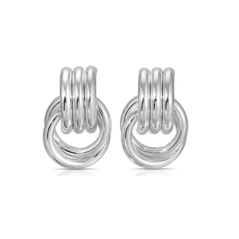 SCULPTURA Vintage Twist Earrings-Earrings-SAINT CHIC