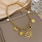 SOL & LUNA Charm Necklace Collection-necklace-SAINT CHIC