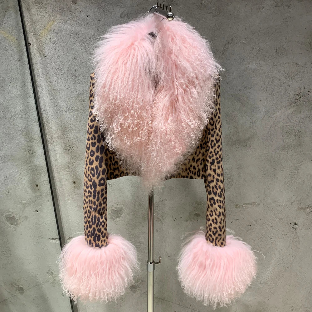 STEPPE Fur Leather Jacket-Jacket-SAINT CHIC