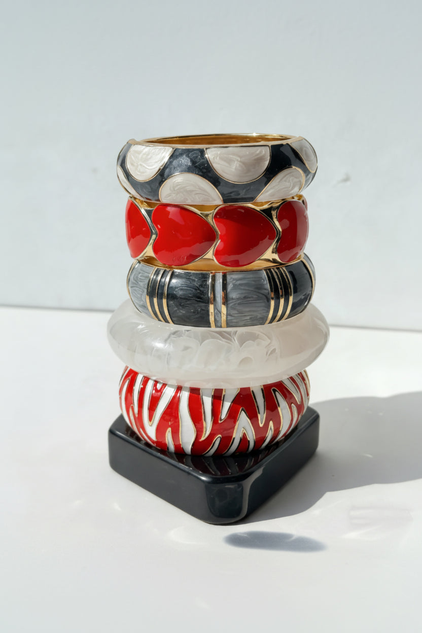 THE CREST Bangle Collection-bracelets-SAINT CHIC Main image