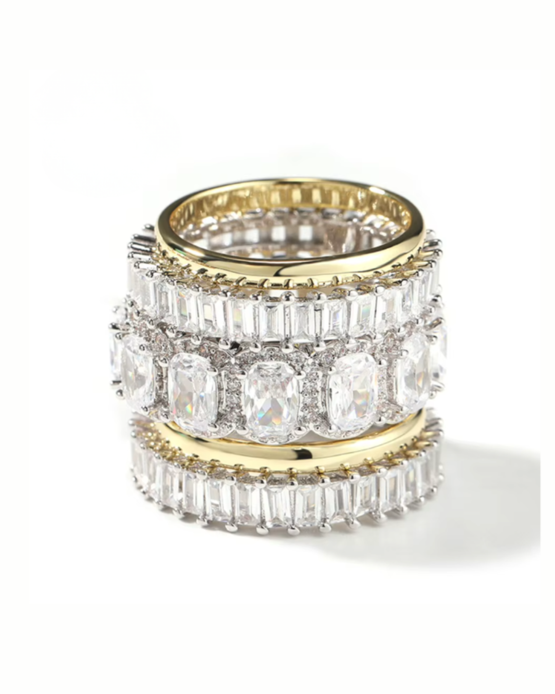 THE HEIRESS Stack Ring Set-ring-SAINT CHIC Main image