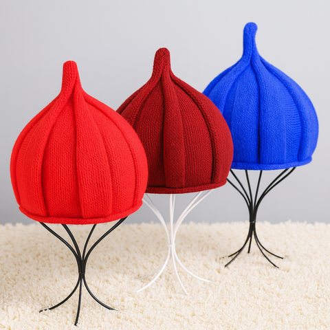 TWISTED Knit Beanie – Sculpted, Pointed Crown Design