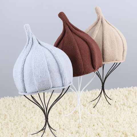 TWISTED Knit Beanie – Sculpted, Pointed Crown Design