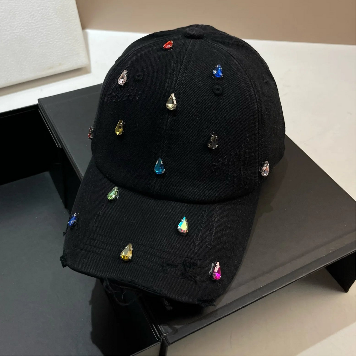 GEM DROP Crystal-Washed Baseball Cap