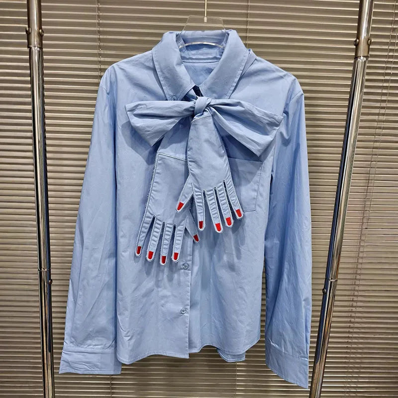 POÈME Tie-Neck Shirt Main image