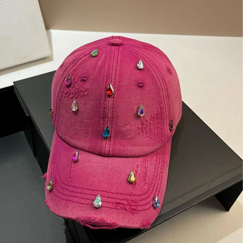 GEM DROP Crystal-Washed Baseball Cap