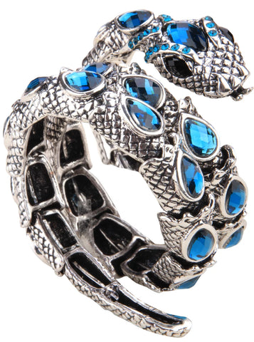 SERPENT Coil Crystal Arm Cuff