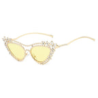 FLEUR Diamond Cat Eye Sunglasses
