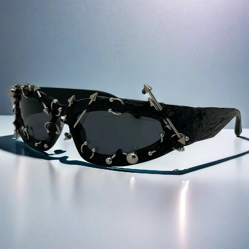 VENOM Studded Sunglasses-Sunglasses-SAINT CHIC