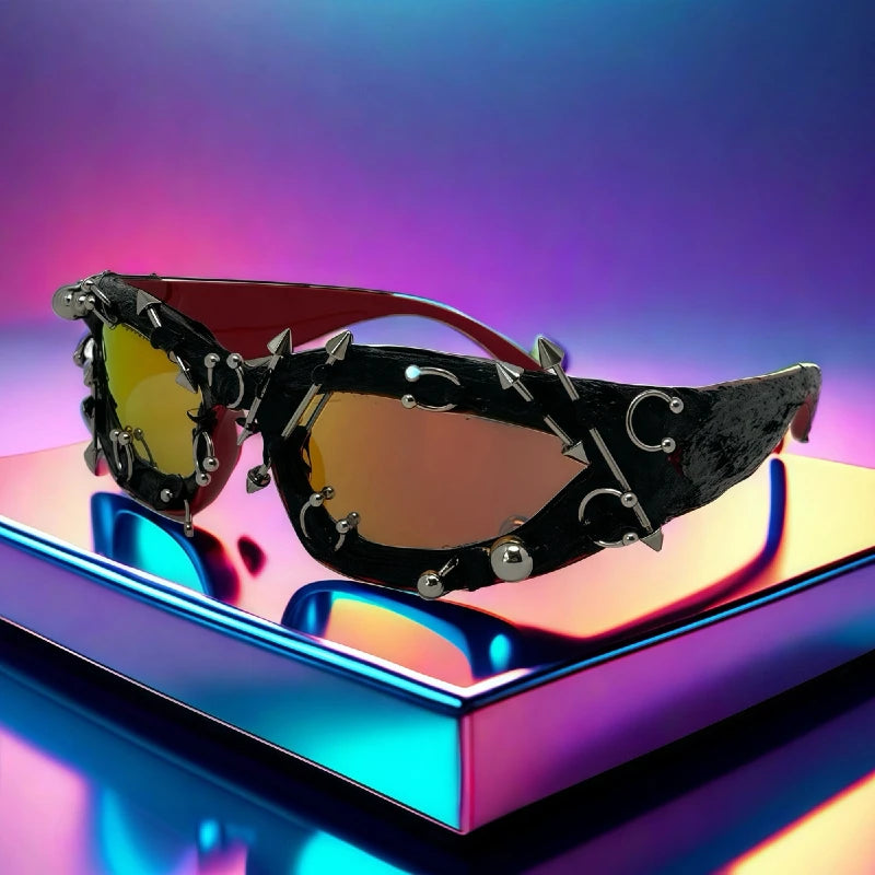 VENOM Studded Sunglasses-Sunglasses-SAINT CHIC