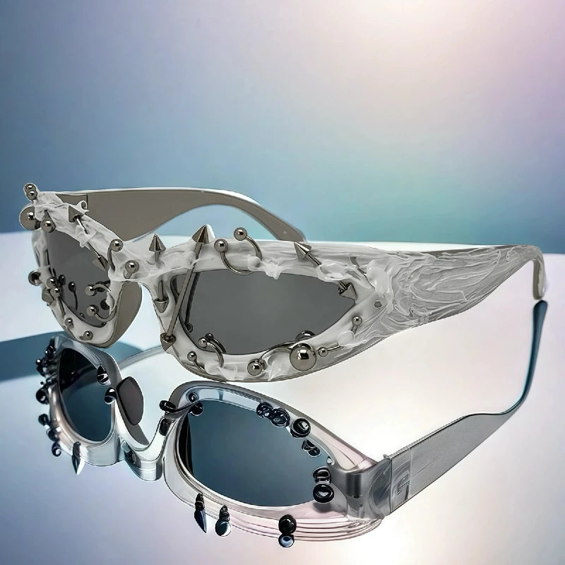 VENOM Studded Sunglasses-Sunglasses-SAINT CHIC