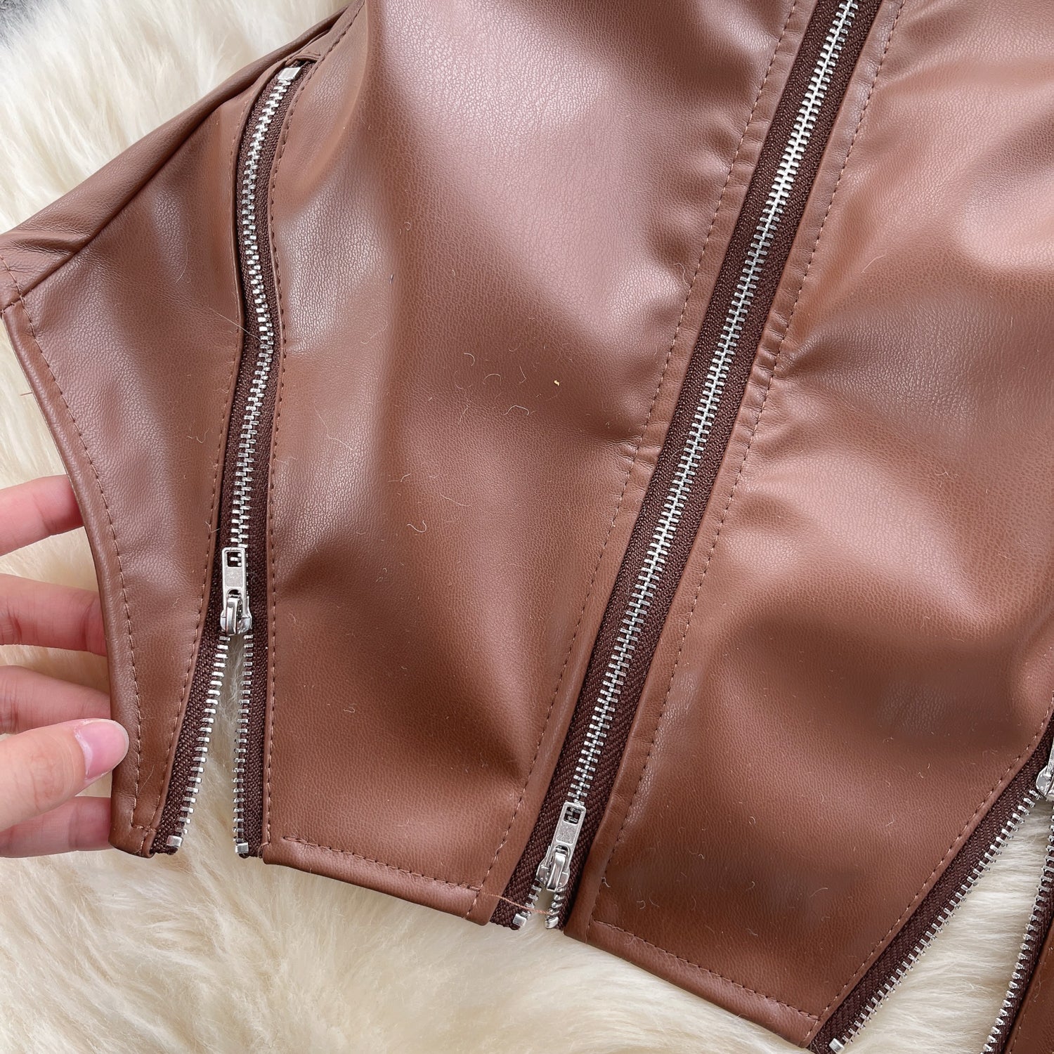 VIXEN Zip Corset-Top-SAINT CHIC