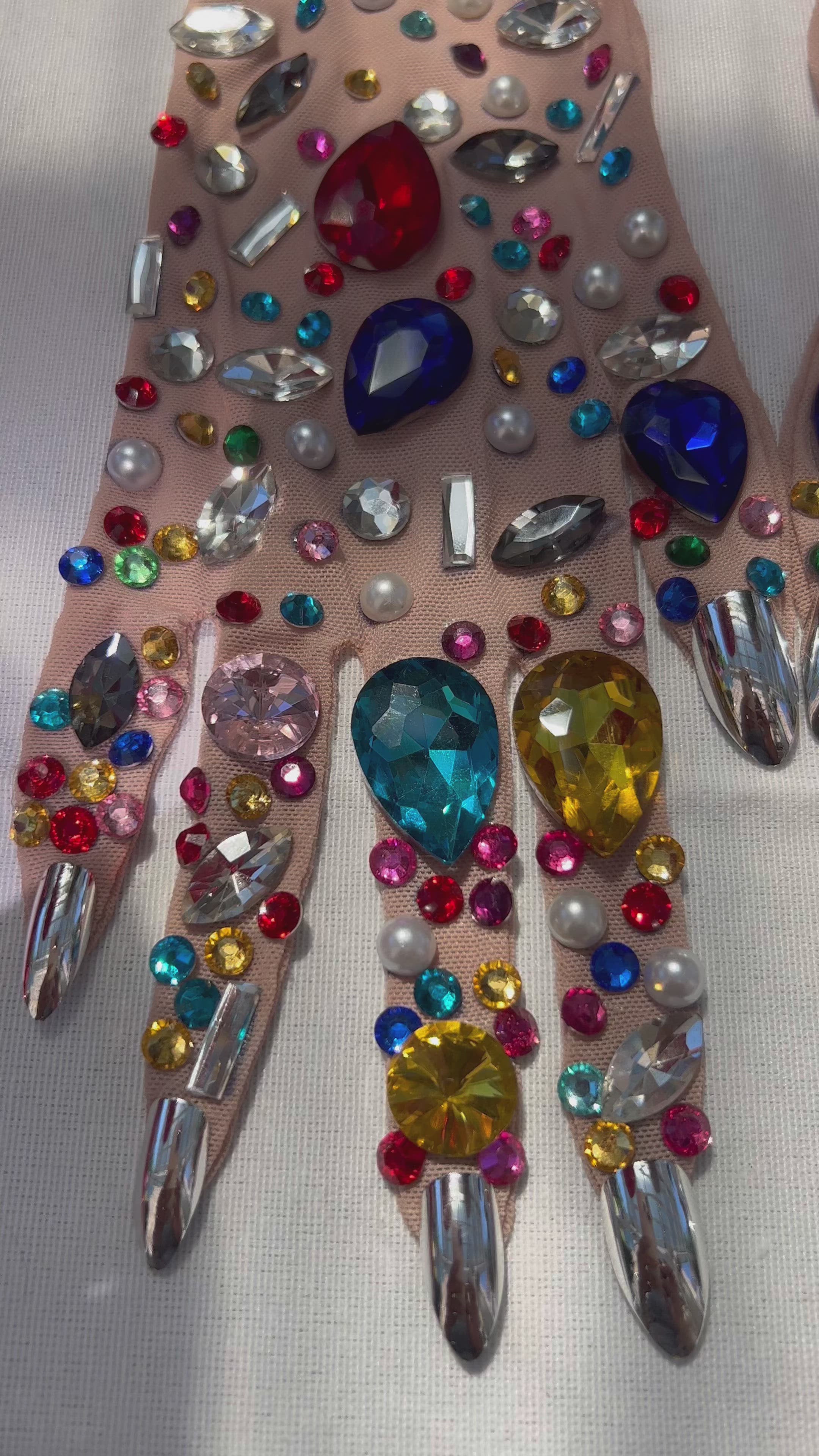DISCO Rhinestone Gloves