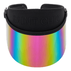 BLACK PAPARAZZI VISOR® 2.0 – Original Rainbow Lens UV Sun Shield with UPF 50+-Hats-SAINT CHIC-SAINT CHIC