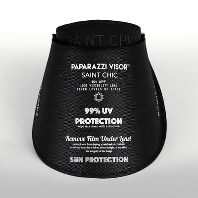 CLEAR Paparazzi Visor™ Long Lens-UV Visor-SAINT CHIC-Black-SAINT CHIC