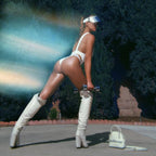 Chrome Anti Paparazzi Visor®-Hats-SAINT CHIC-Black-SAINT CHIC