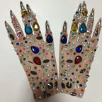 DISCO Rhinestone Gloves-Gloves-SAINT CHIC-Black-S-SAINT CHIC