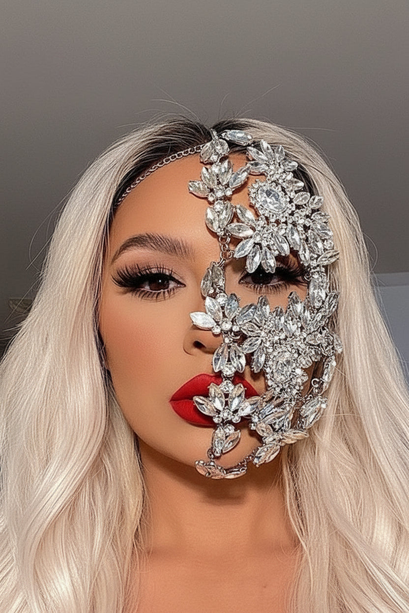 FLEUR Crystal Mask-MASKS-SAINT CHIC-SAINT CHIC