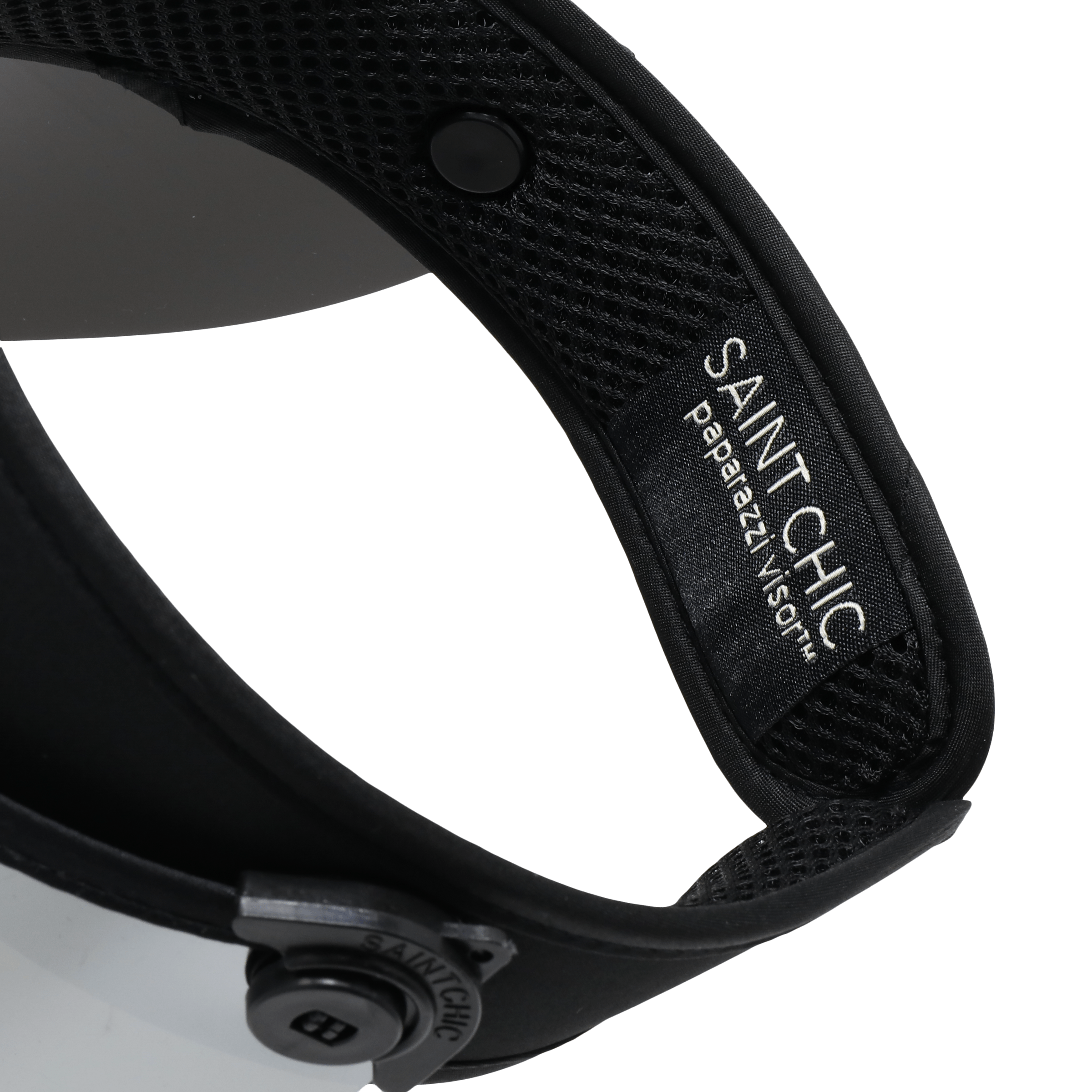BLACKOUT Paparazzi Visor® 2.0 – All-Black Sun Shield-Hats-SAINT CHIC