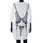 LACE Graphic Tee-Tee Shirt-SAINT CHIC