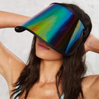 PAPARAZZI VISOR® 1.0 – Black Rainbow Lens Sun Shield-Hats-SAINT CHIC