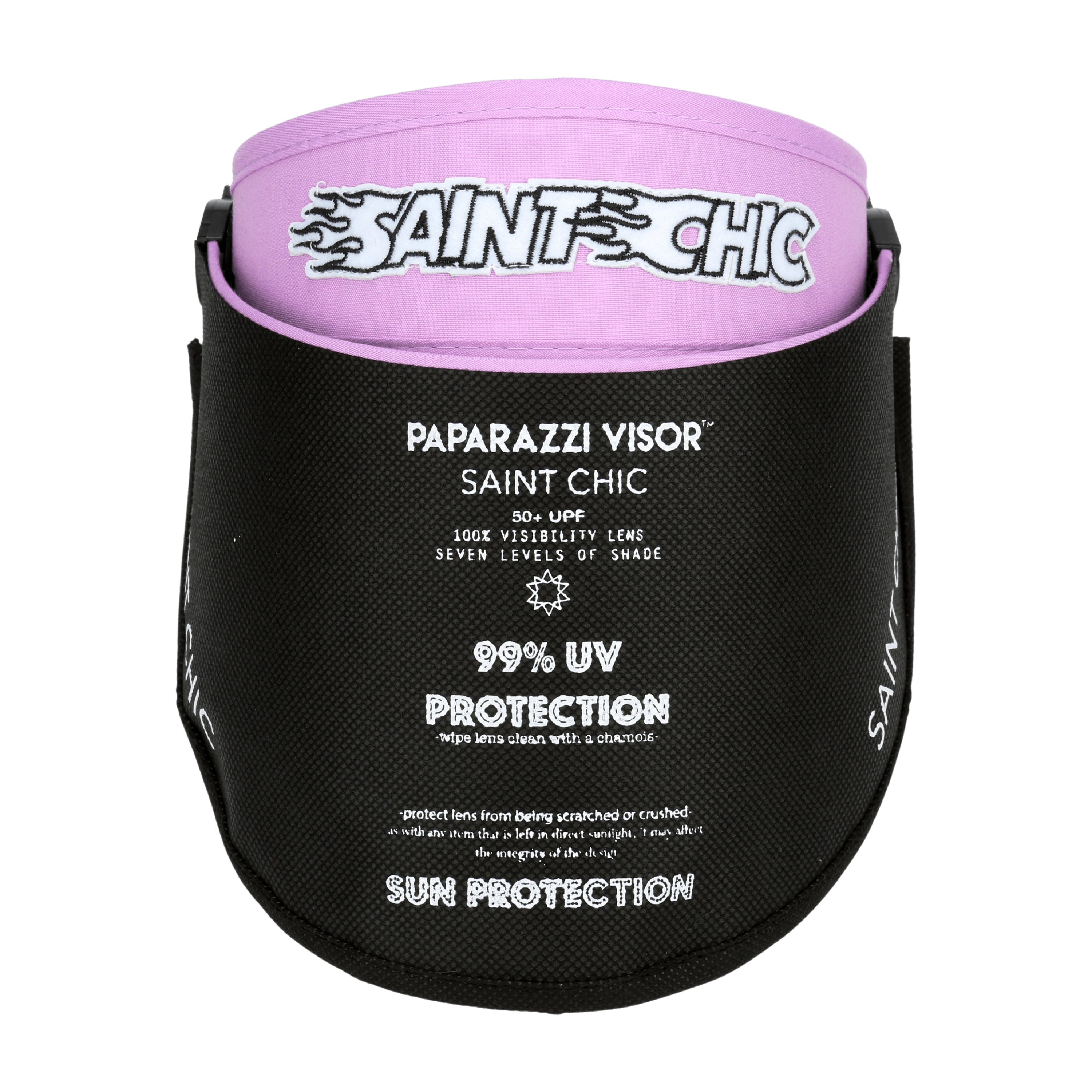 Purple Flame Paparazzi Visor™ 2.0-Hats-SAINT CHIC