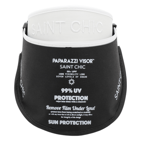 SAINT CHIC Hats CHROME ANTI Paparazzi Visor™ Sun Hat